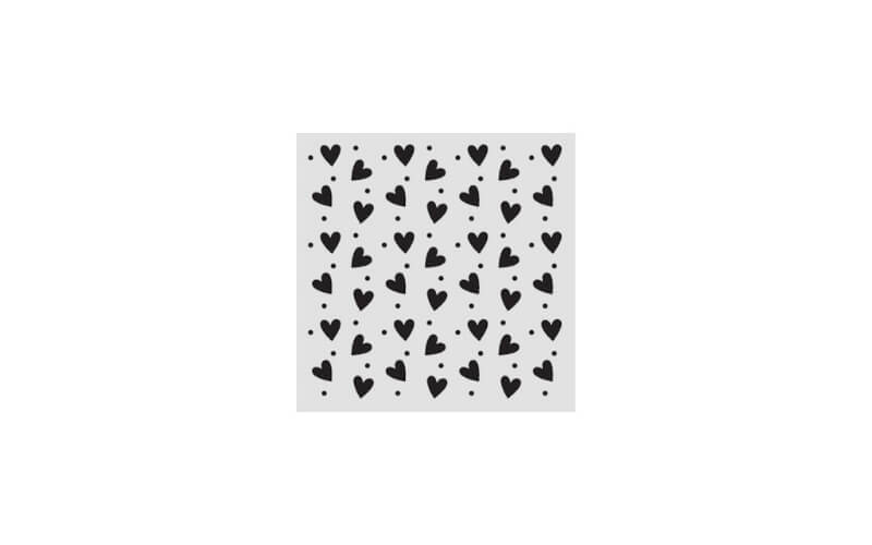 Stencil Family Heart Texture 12x12 Stamperia