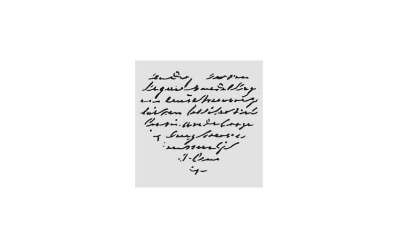 Stencil Family Heart with Writing 12x12 Stamperia