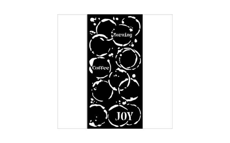 Stencil Furry Friends Koffieprints 12x25 Stamperia