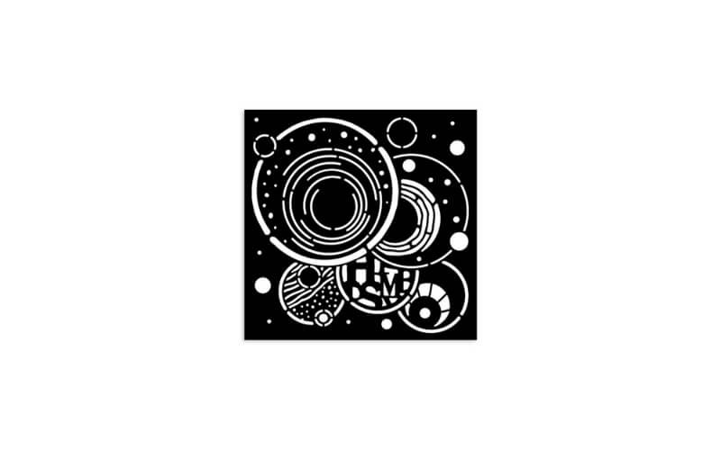 Stencil Furry Friends Vibrant Circles 12x12 Stamperia