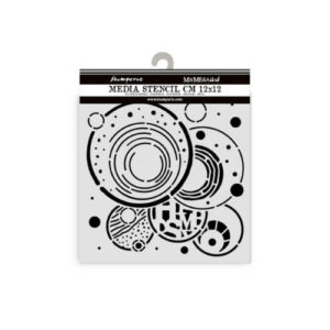 Stencil Furry Friends Vibrant Circles 12x12 Stamperia