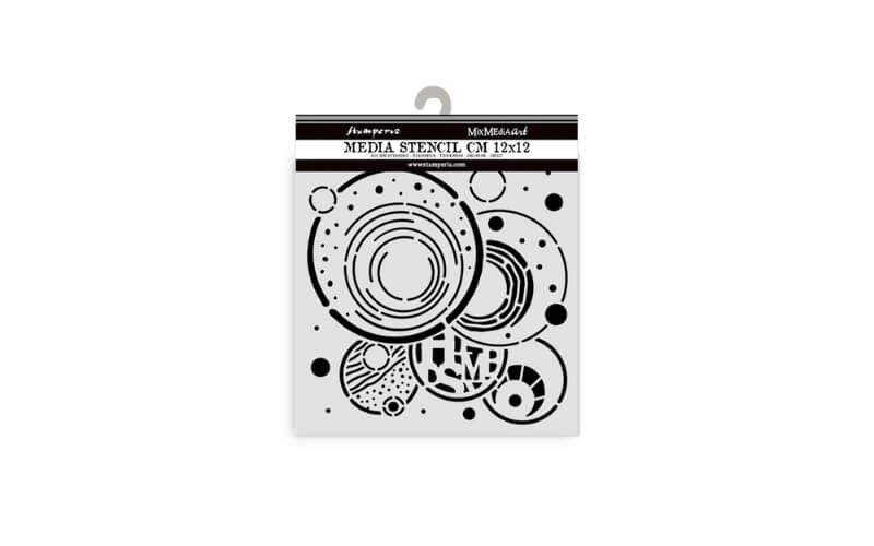 Stencil Furry Friends Vibrant Circles 12x12 Stamperia