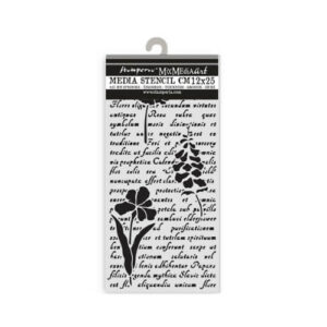 Stencil Herbarium Silvae Brief-Bloemen 12x25 Stamperia