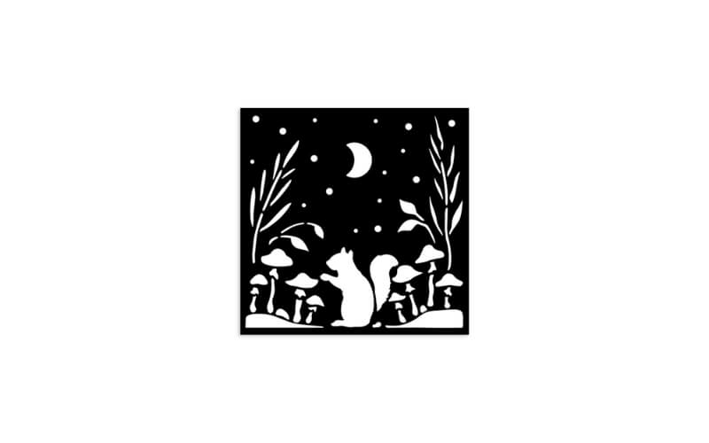 Stencil Herbarium Silvae Eekhoorn 12x12 Stamperia