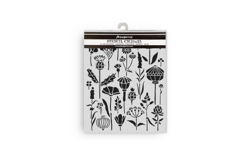 Stencil Herbarium Silvae Herbarium 20x25 Stamperia