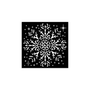 Stencil Het Uilenhuis Sneeuwvlok Stamperia 12x12