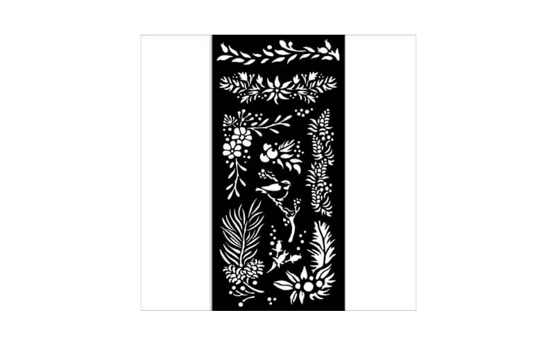 Stencil Het Uilenhuis Takken Stamperia 12x25