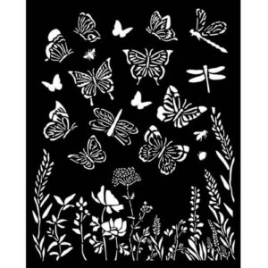 Stencil Lavendel Vlinders Stamperia