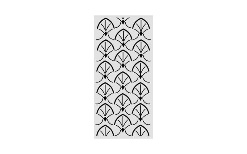 Stencil Oriental Garden Borders 12x25 Stamperia