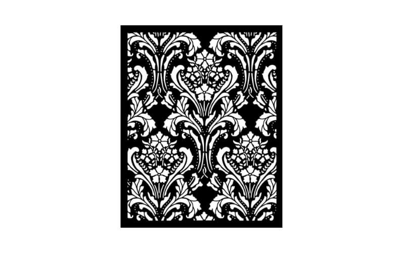 Stencil Quiet Days Baroque Tapestry 20x25 Stamperia