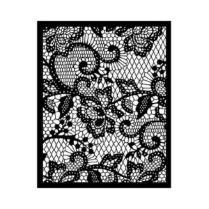 Stencil Quiet Days Bloemen Kant 20x25 Stamperia