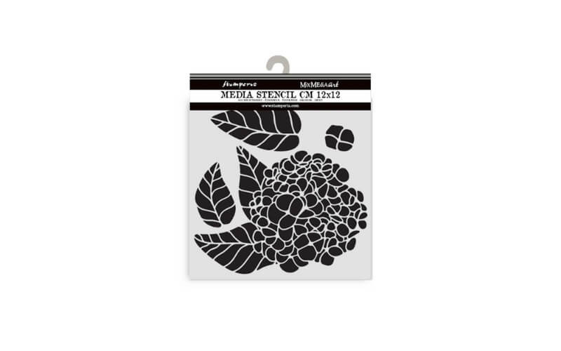Stencil Quiet Days Hydrangea 12x12 Stamperia