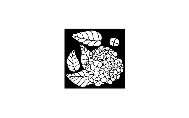 Stencil Quiet Days Hydrangea 12x12 Stamperia