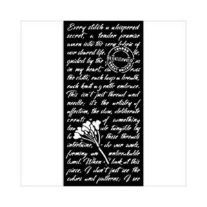 Stencil Quiet Days Manuscript 12x25 Stamperia