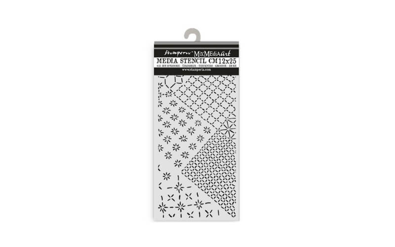 Stencil Quiet Days Mixed Tiles 12x25 Stamperia