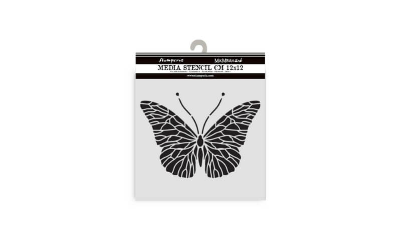 Stencil Quiet Days Vlinder 12x12 Stamperia