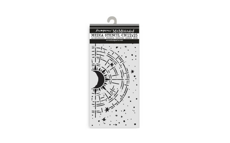 Stencil Secret Diary Cosmic Compass 12x25 Stamperia