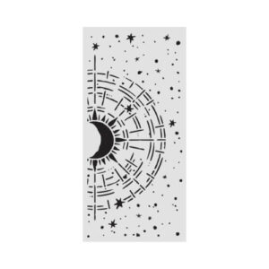 Stencil Secret Diary Cosmic Compass 12x25 Stamperia