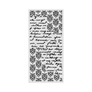 Stencil Secret Diary Seal and Writings 12x25 Stamperia