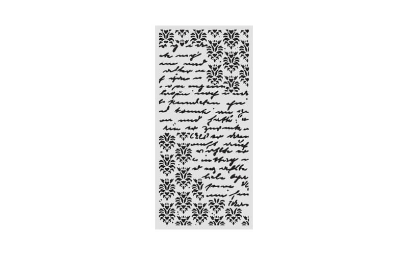 Stencil Secret Diary Seal and Writings 12x25 Stamperia
