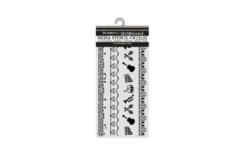 Stencil Symphony Borders 12x25 Stamperia