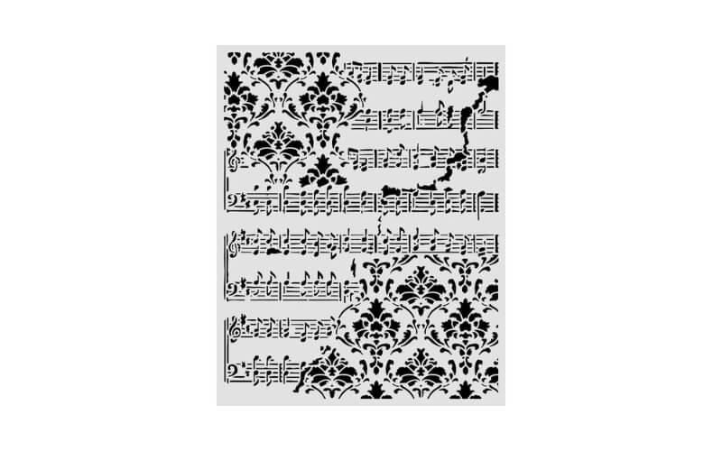 Stencil Symphony Ccore and Frize 20x25 Stamperia