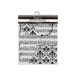 Stencil Symphony Ccore and Frize 20x25 Stamperia