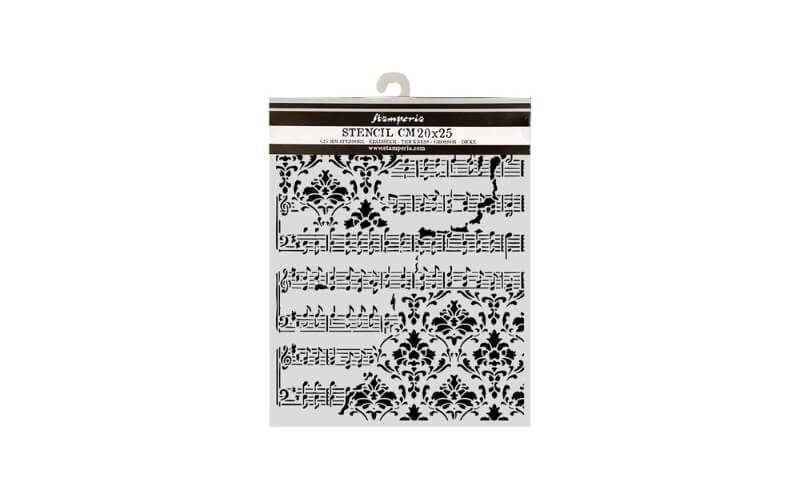 Stencil Symphony Ccore and Frize 20x25 Stamperia