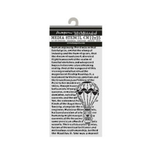 Stencil Voyages Fantastiques Boven de Wolken Stamperia 12x25