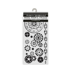 Stencil Voyages Fantastiques Mechaniek Stamperia 12x25