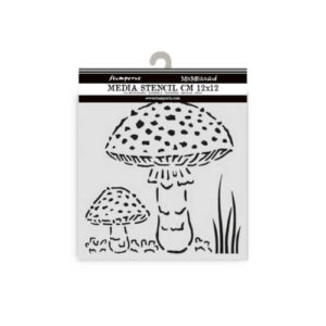 Stencil Whispering Woods Paddenstoel Stamperia 12x12