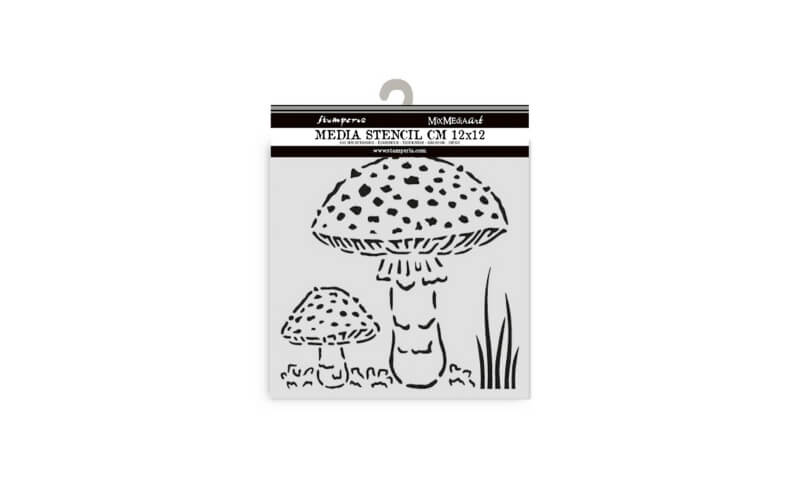 Stencil Whispering Woods Paddenstoel Stamperia 12x12