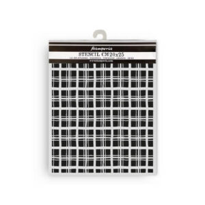 Stencil Whispering Woods Tartan Patroon Stamperia 20x25