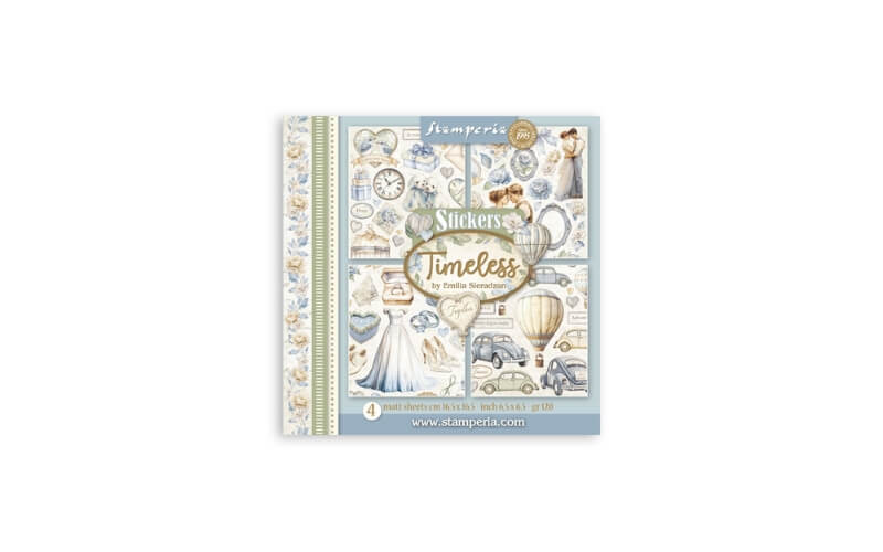 Stickers 4 vellen Timeless Stamperia