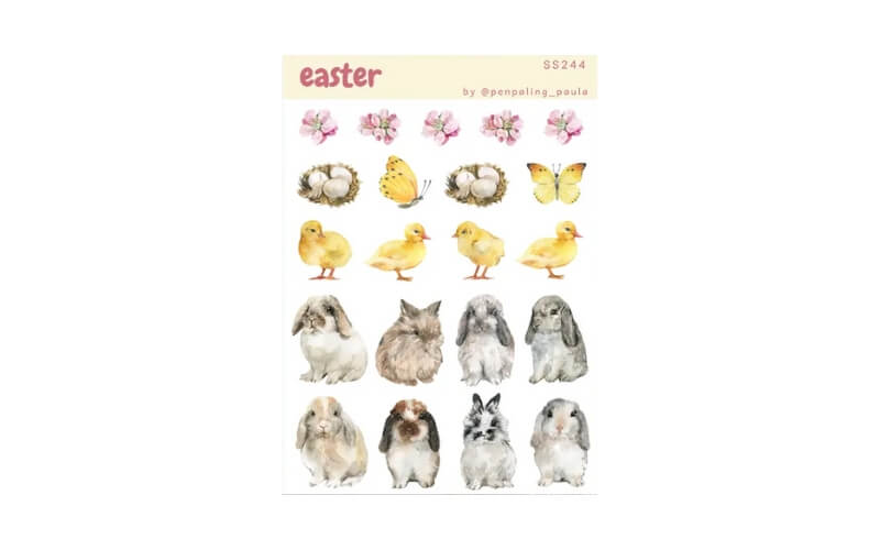 Stickers Konijntjes Lente-Pasen