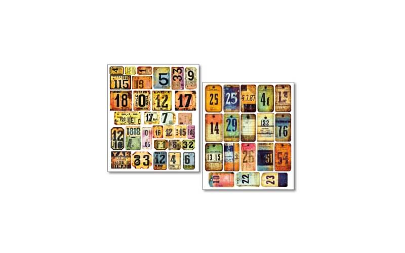 Stickerset Scratched Labels Ciao Bella