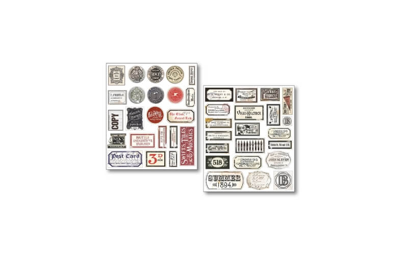 Stickerset Vintage scripts Ciao Bella