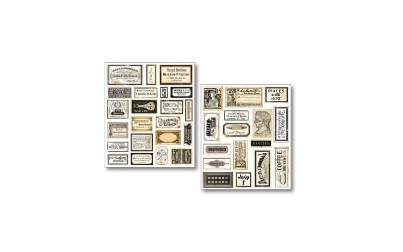Stickerset Vintage scripts Ciao Bella