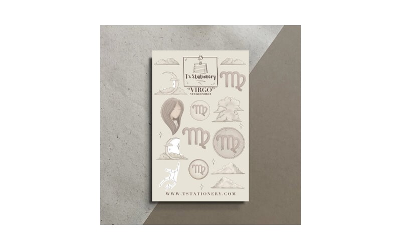 Stickervel Sterrenbeeld Maagd