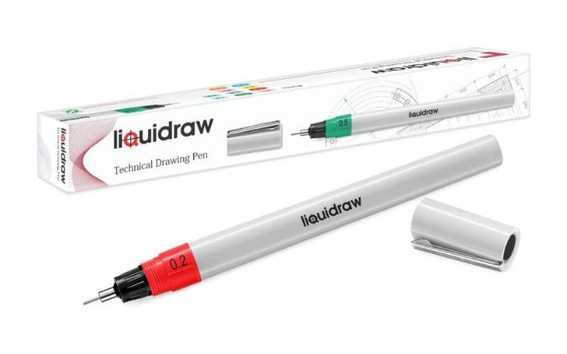 Technische Tekenpen Liquidraw 0,2 mm