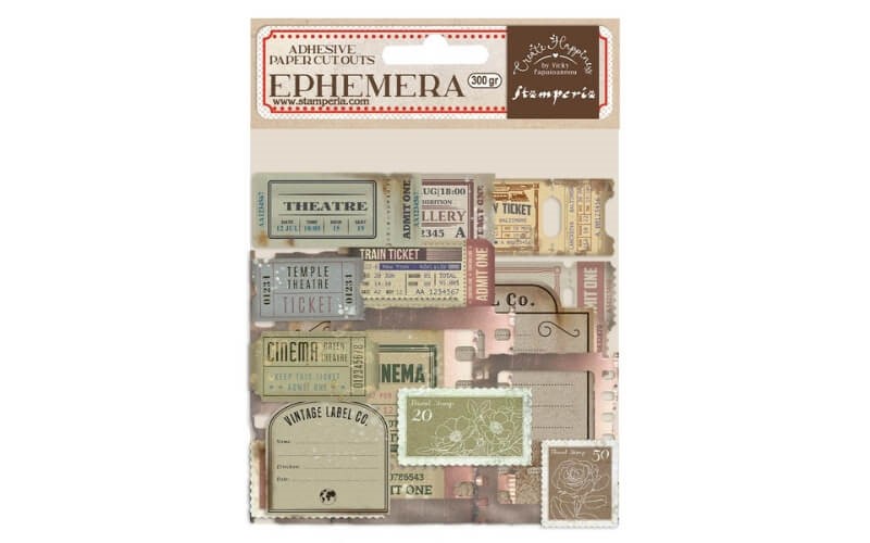 Tickets Ephemera Stickers Stamperia