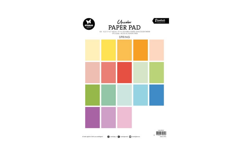 Uniekleur Paper Pad Spring Studio Light