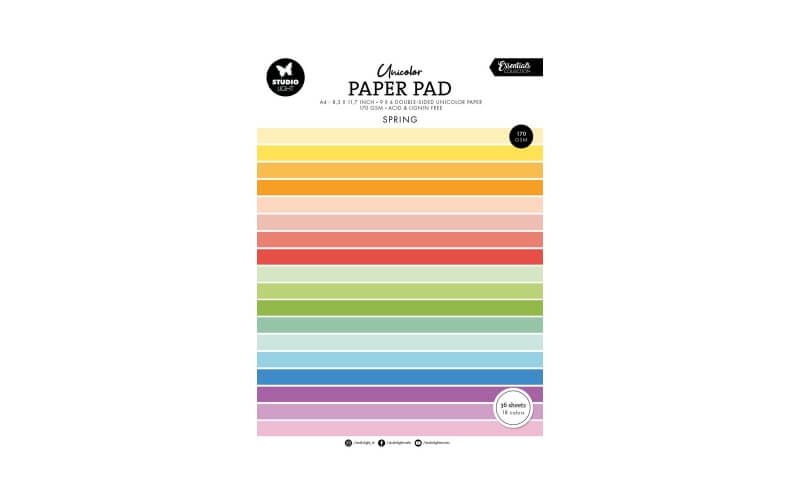 Uniekleur Paper Pad Spring Studio Light