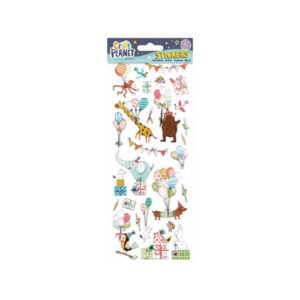 Verjaardagsdieren Stickervel