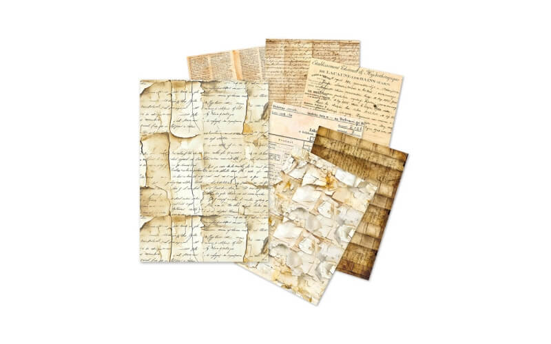Vintage Manuscript A5 Tissue Paper Ciao Bella