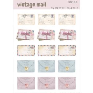 Vintage Post Stickervel