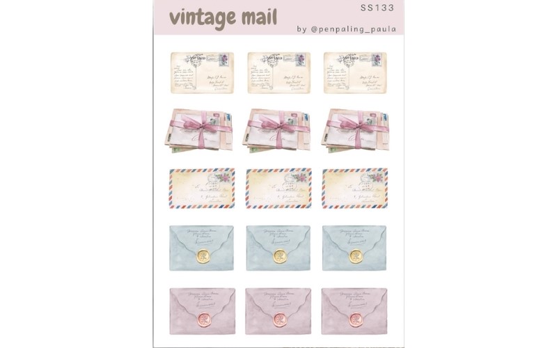 Vintage Post Stickervel