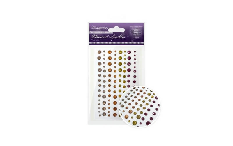 Volcano Diamant Glitter Stickers Hunkydory