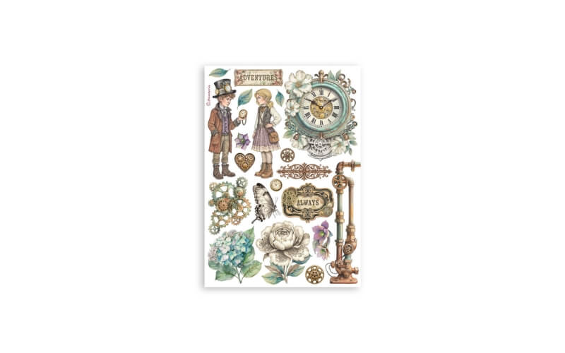 Washi Pad Gardens of Time Stamperia