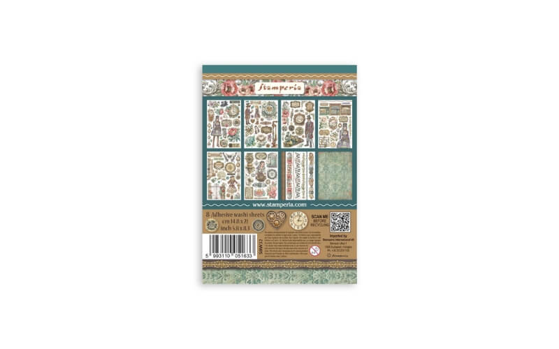 Washi Pad Gardens of Time Stamperia